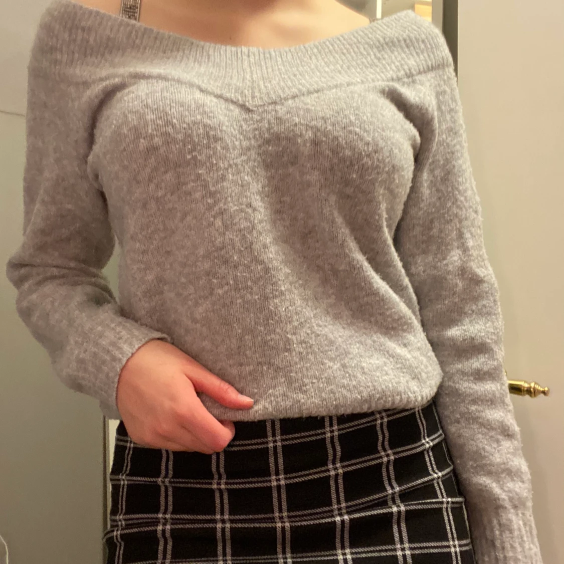 Långärmad axel-tröja!🤍