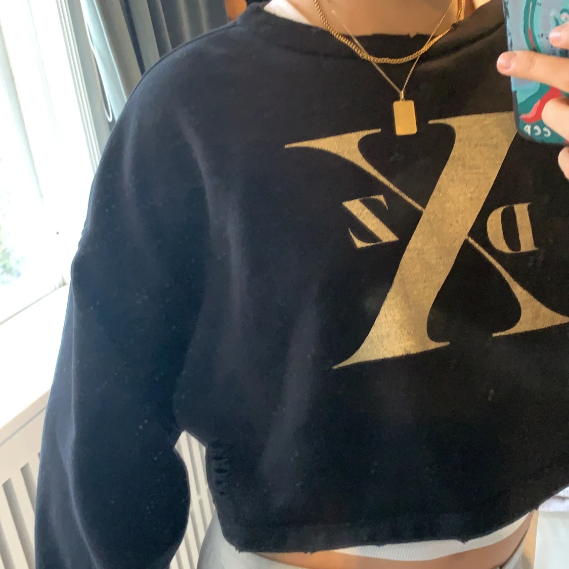 Croppad sweater  - 90