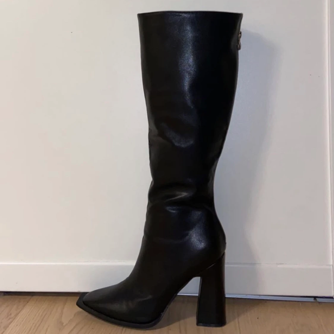 Leather High heel boots  - 90