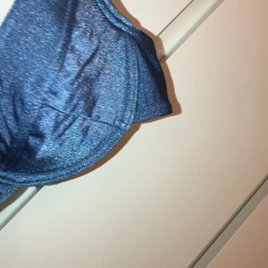 Metallic bikini! - Säljer denna fina metallic bikini överdel! Aldrig använd då den va för liten när jag fick den! Lite push up i men inte över drivet.