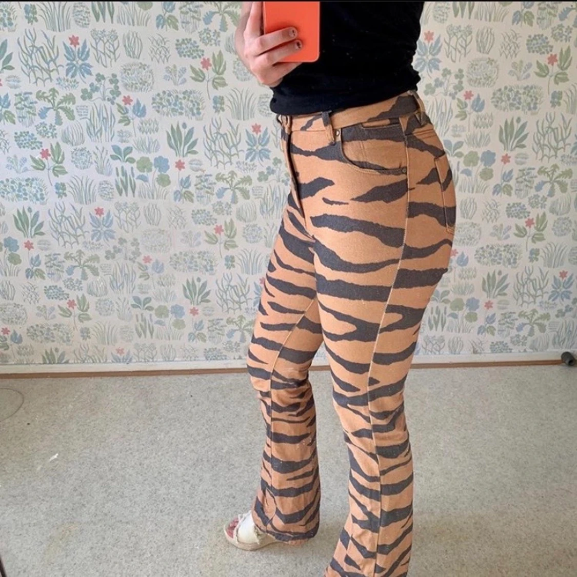 Mönstrade jeans - 90