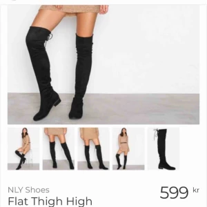  - Overknees från Nelly, strl 40 men snarare 39. Aldrig använda, helt nya pga passade inte mig som jag tänkte