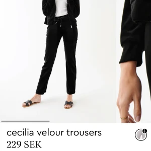 Mysbyxor i velour - Supersköna mysbyxor från ginatricot i velour! De är i storlek 38. Tyvärr saknas snöret men det är lösbart! Nypris 229 kr och mitt pris är 100 kr + frakt🤍