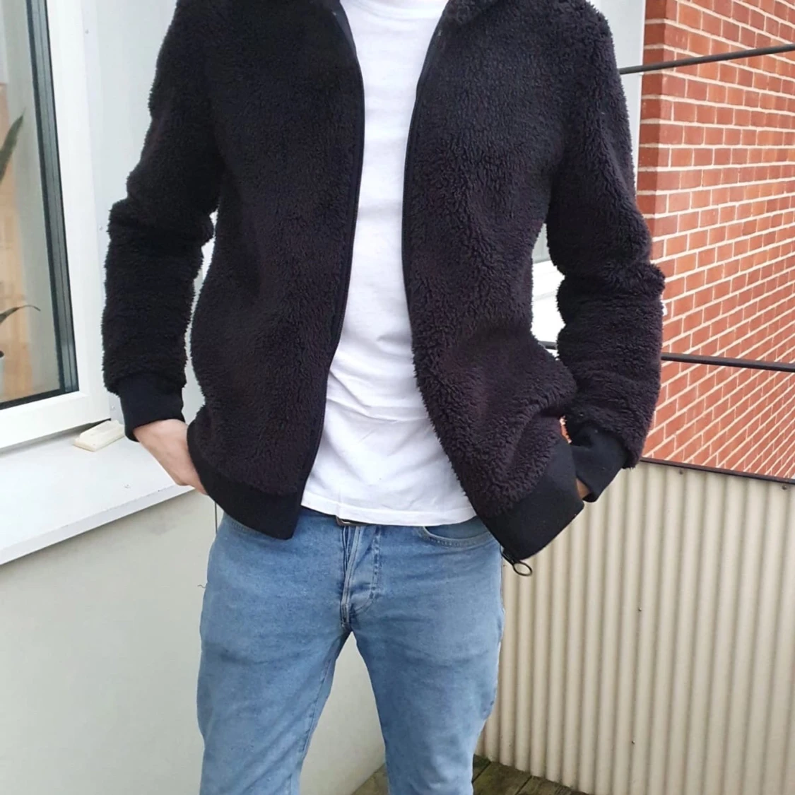 Samsøe & samsøe fluffig hoodie stl. L