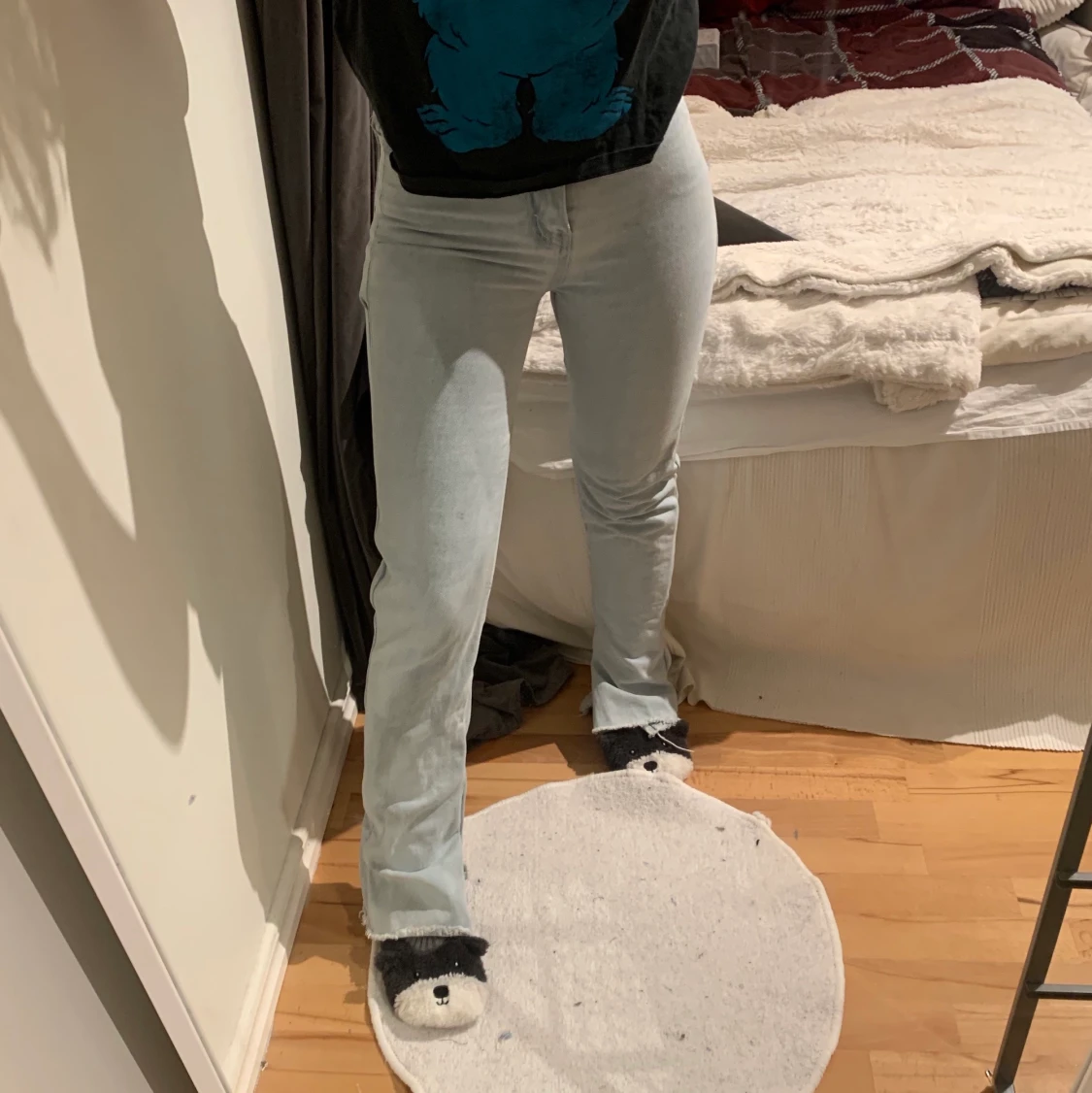 Jeans med Slit - 90