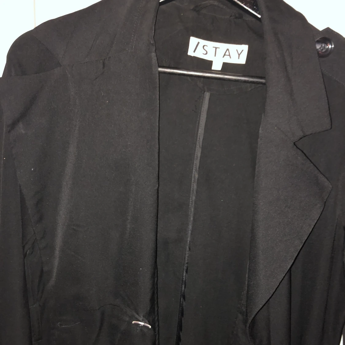 Svart tunn kappa - 90