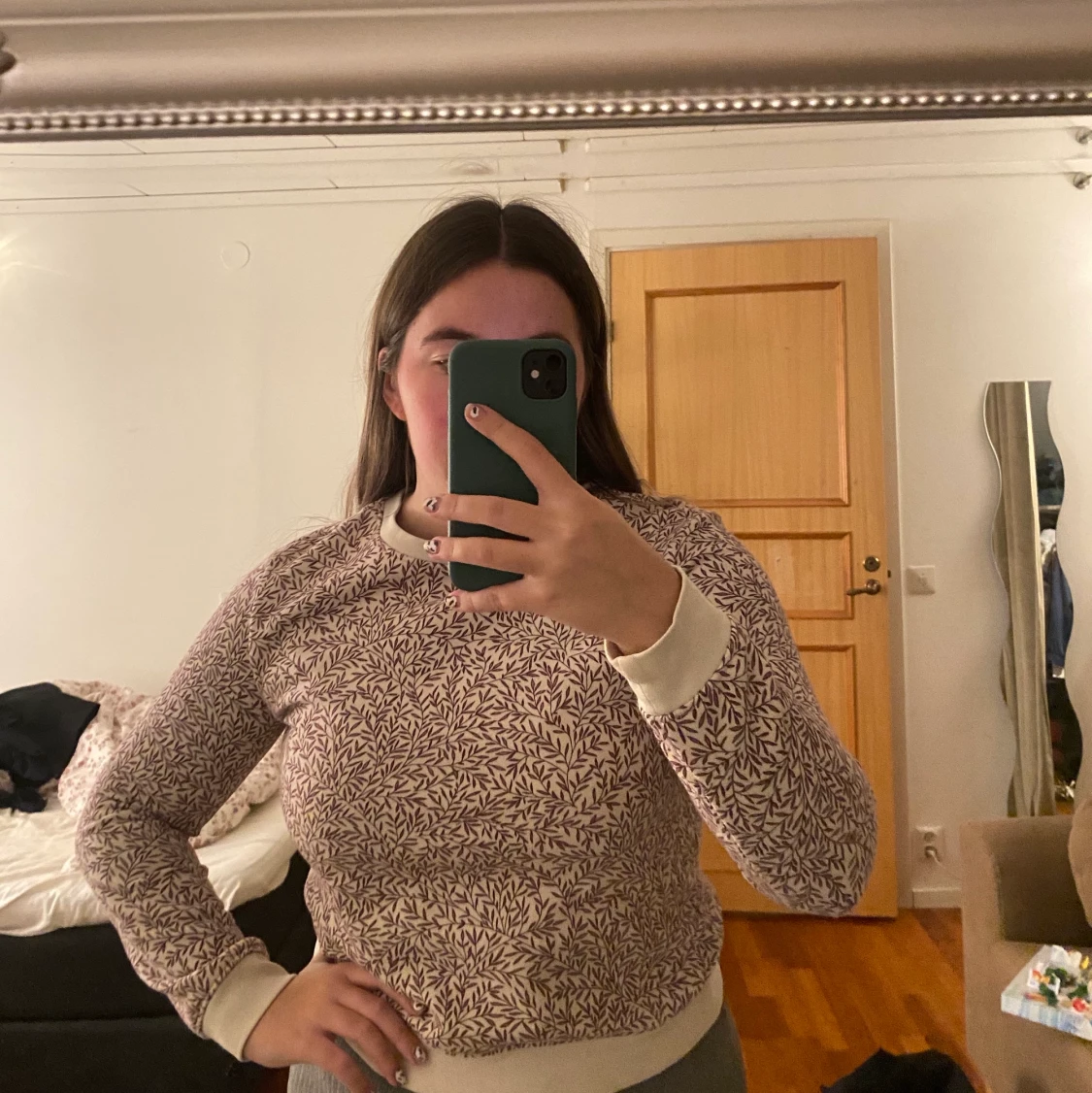 Mönstrad sweatshirt