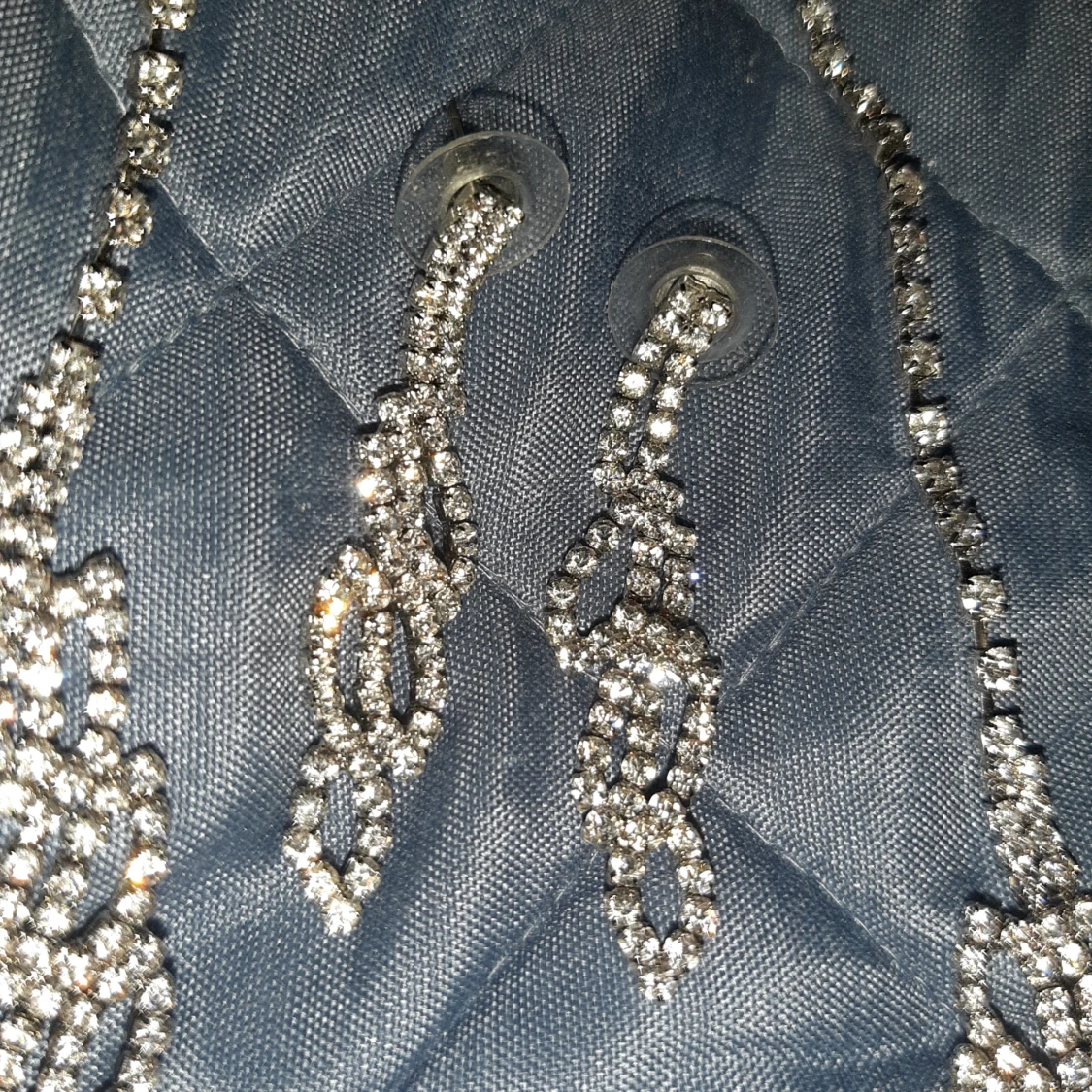 Glitter halsband och örhängen - 90