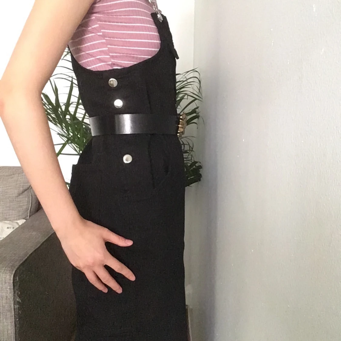 Grungy hängselbyxor - 90