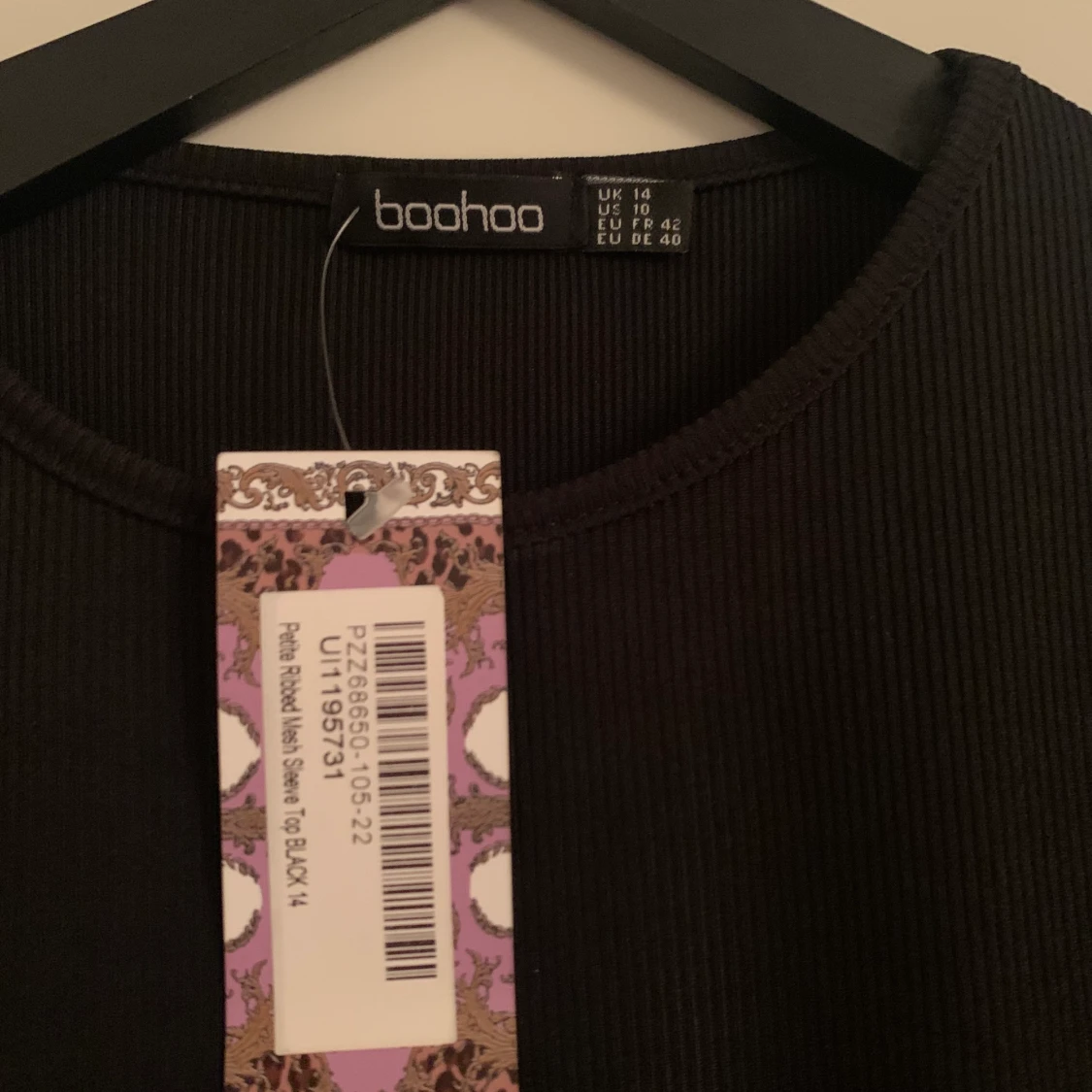 Topp med armar i meshtyg - 90