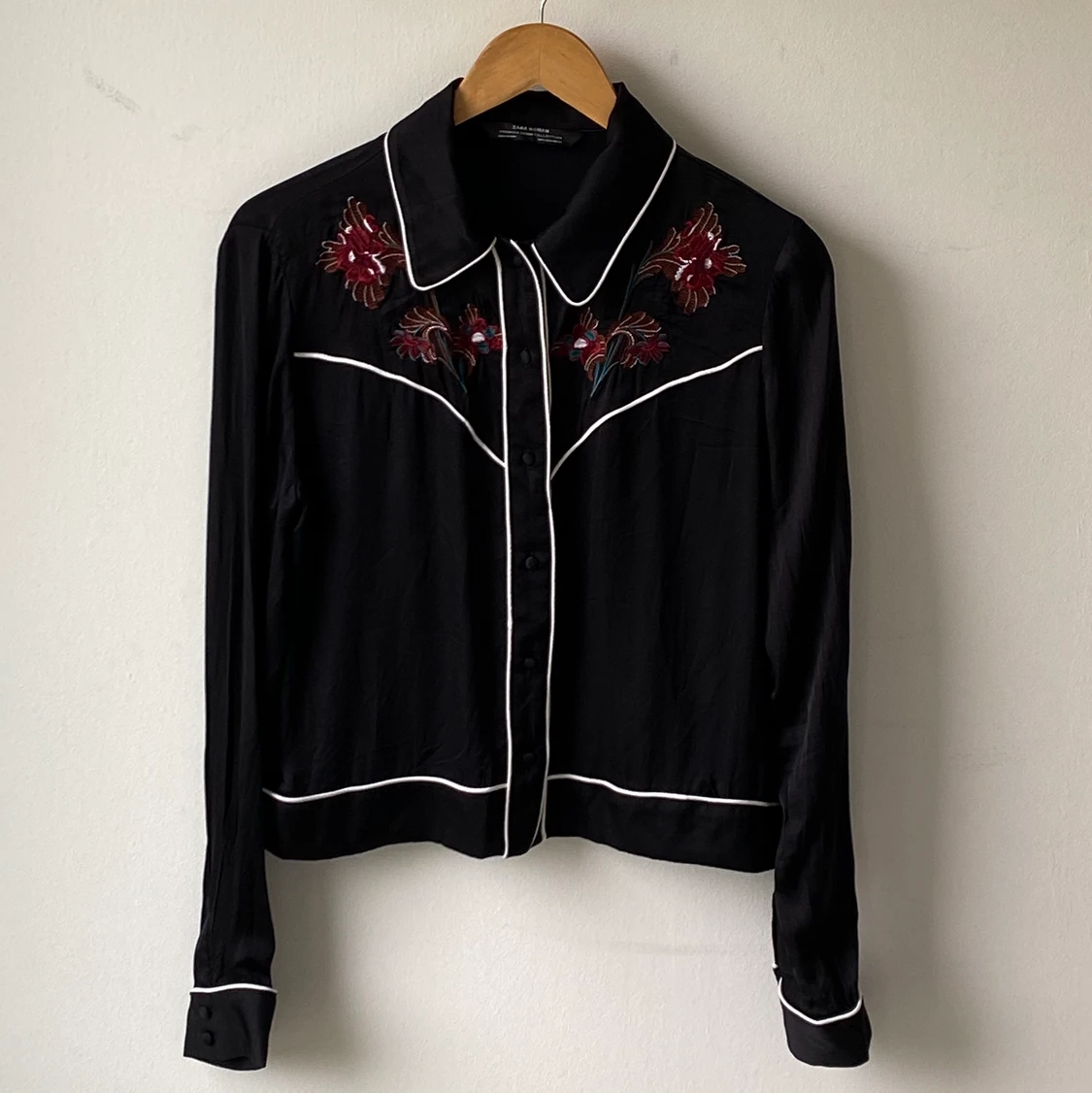 Zara silk cowboy shirt