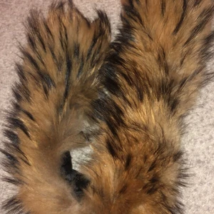 päls till jacka  - äkta päls, använd en vinter