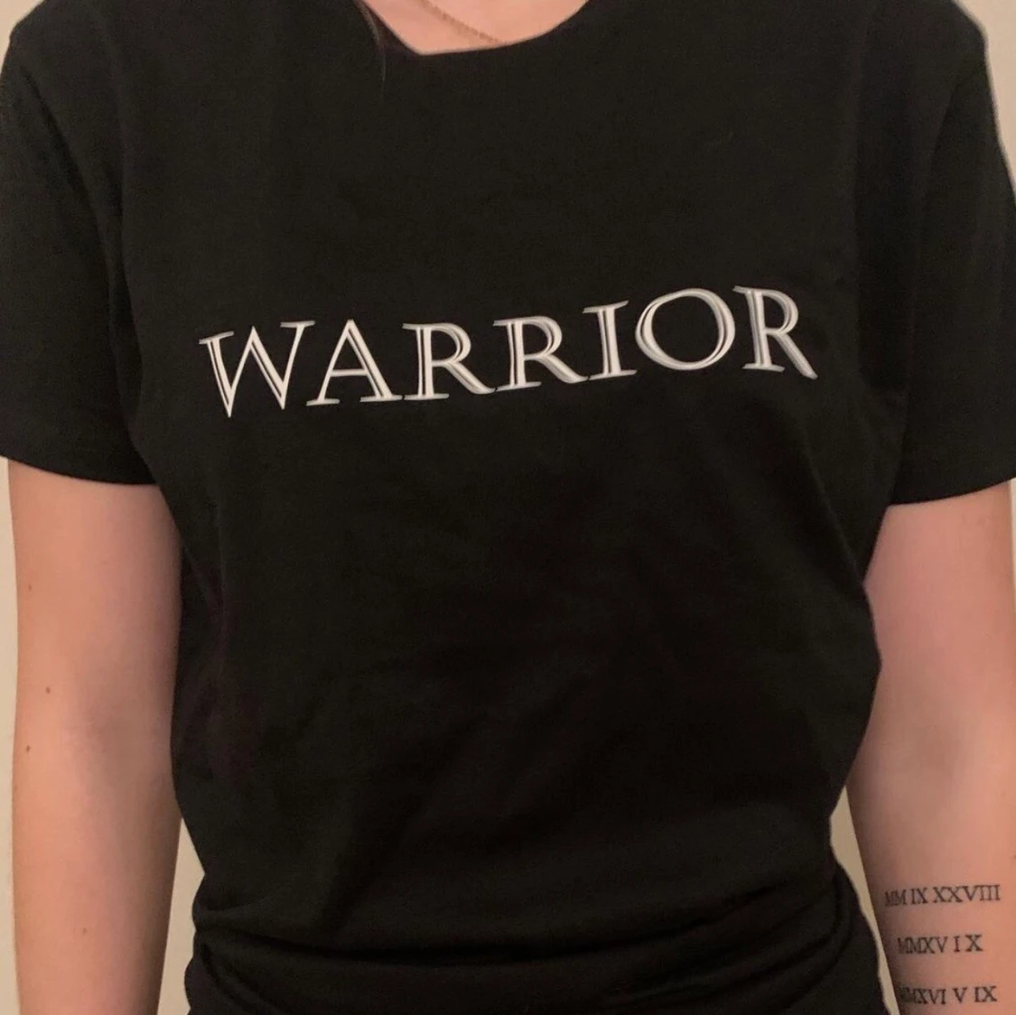 Svart tshirt warrior