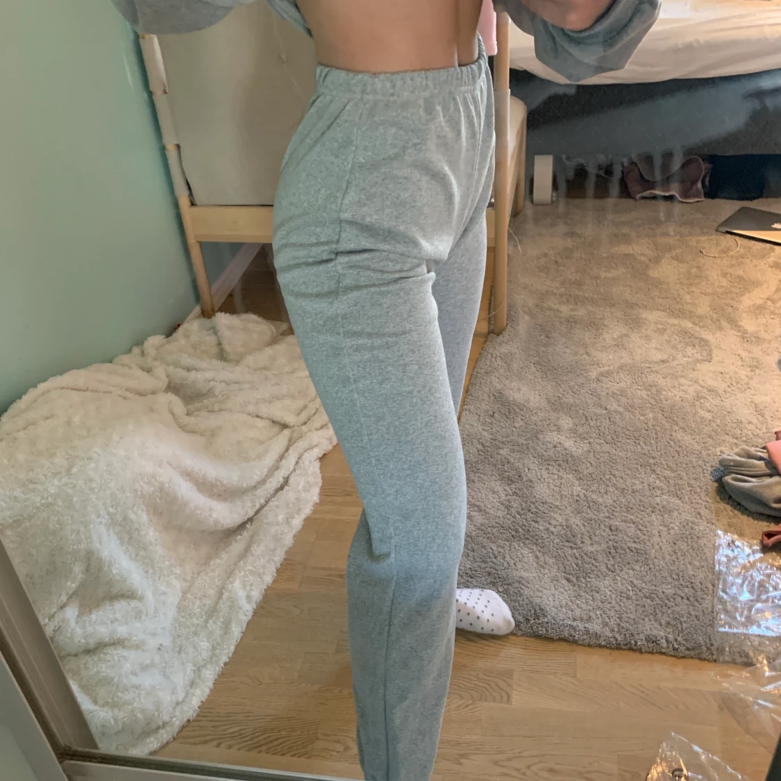 Grå Pretty little thing mjukisbyxor  - 90