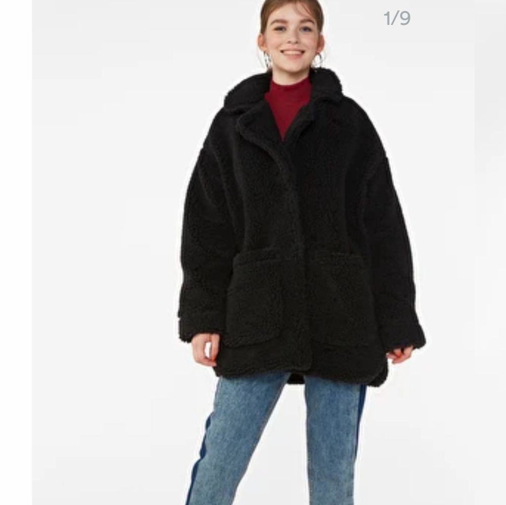 oversized faux shearling coat