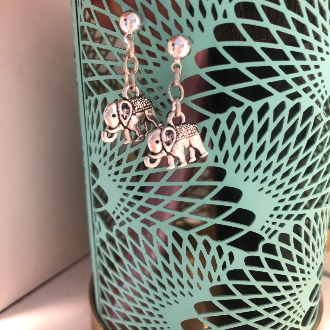 Elefant örhängen, handgjorda - 90