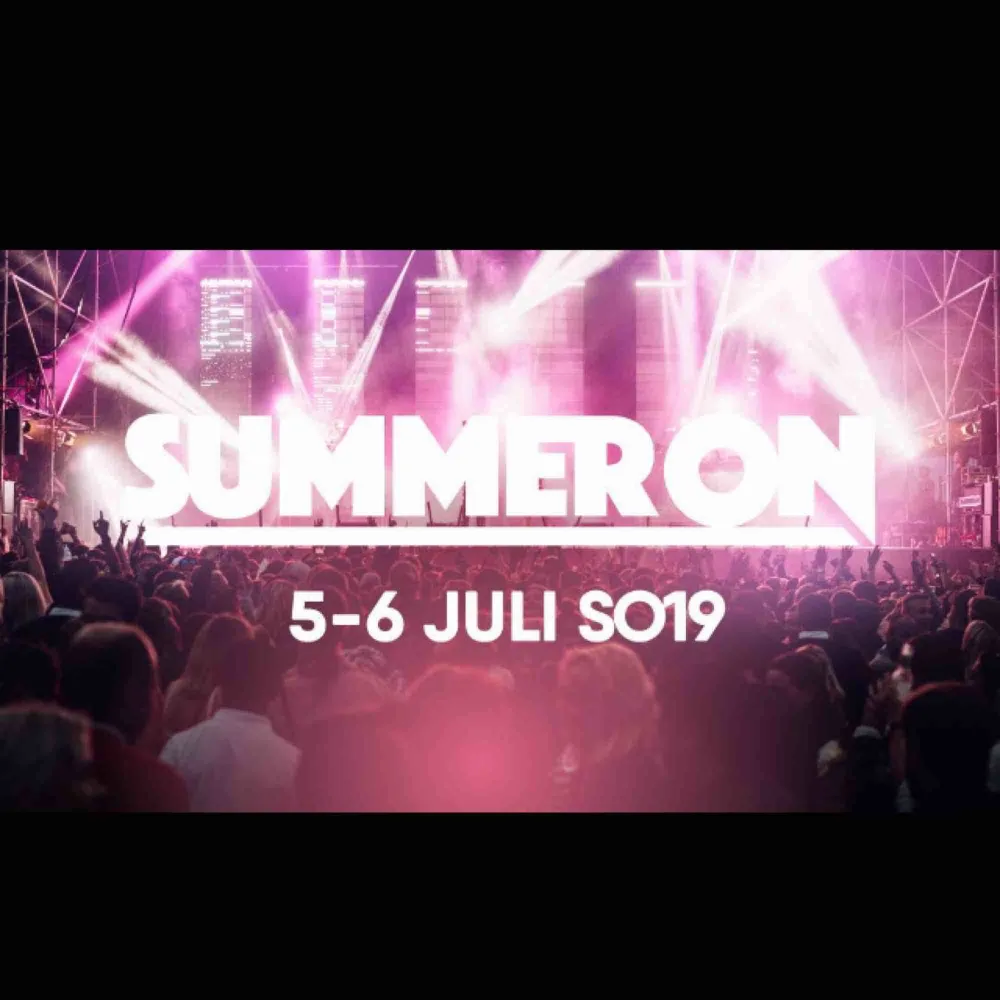 Säljer 2 biljetter till summer on festival för 700 kr styck! Biljetterna är för alla dagar . Övrigt.