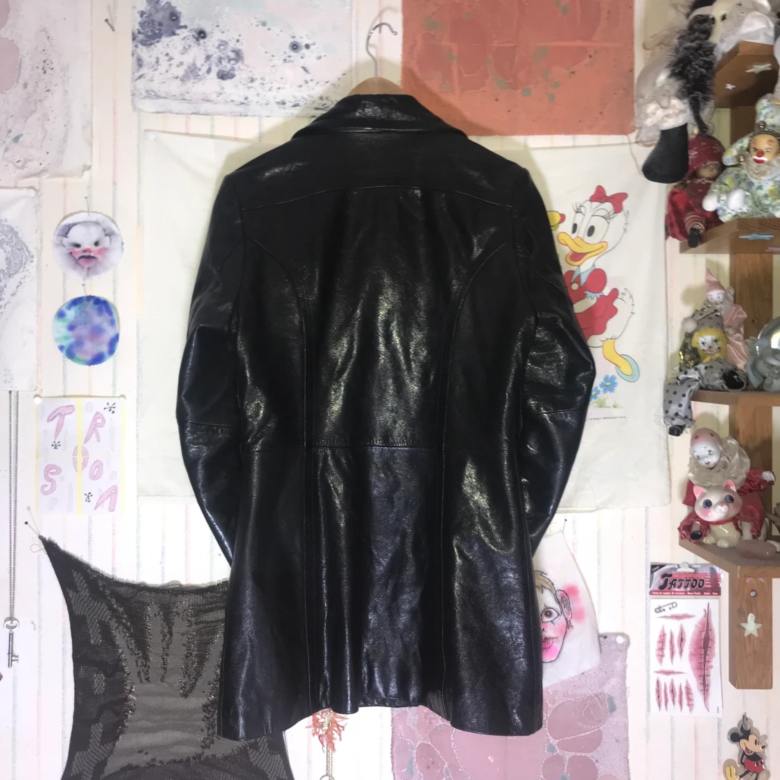 SVART SKINNKAVAJ/SKINNJACKA FRÅN ROCK'N BLUE - 90