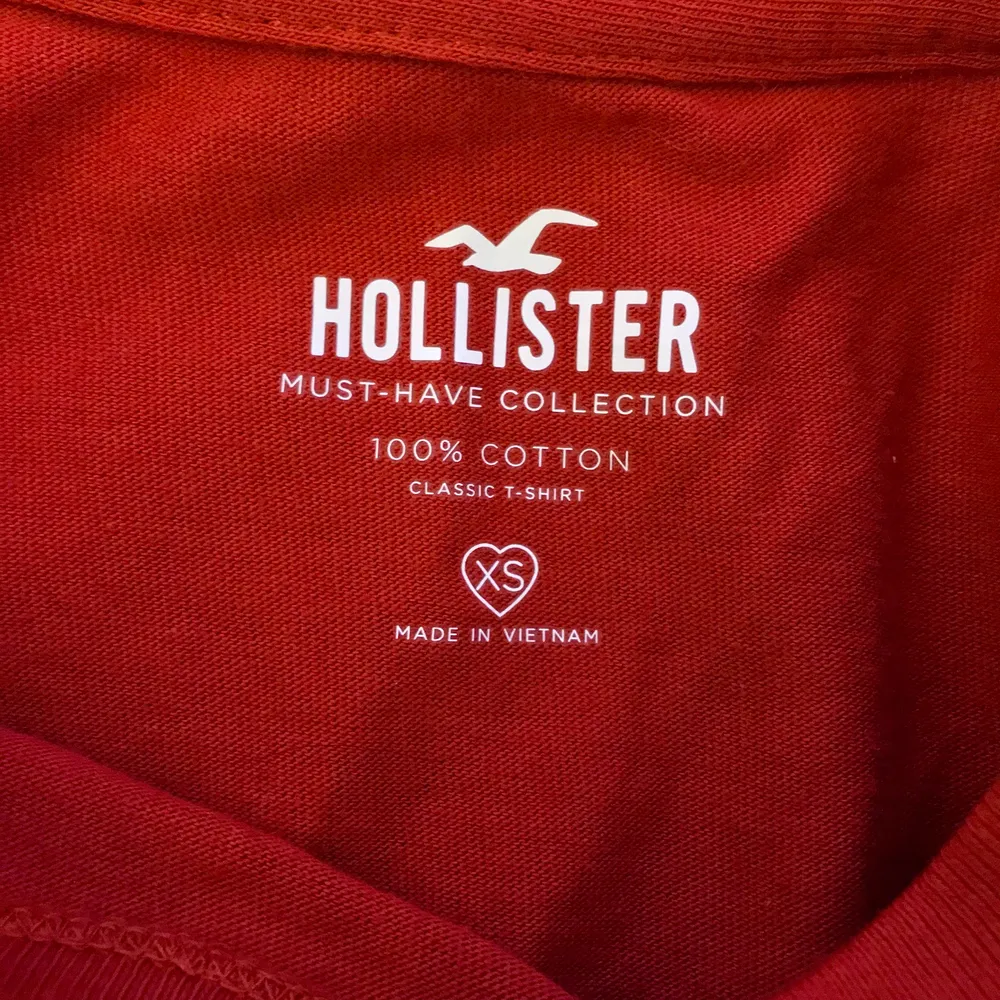 Jätteskön och fin roströd t-shirt från Hollister <3 Aldrig använd! Frakt tillkommer! 💛. T-shirts.