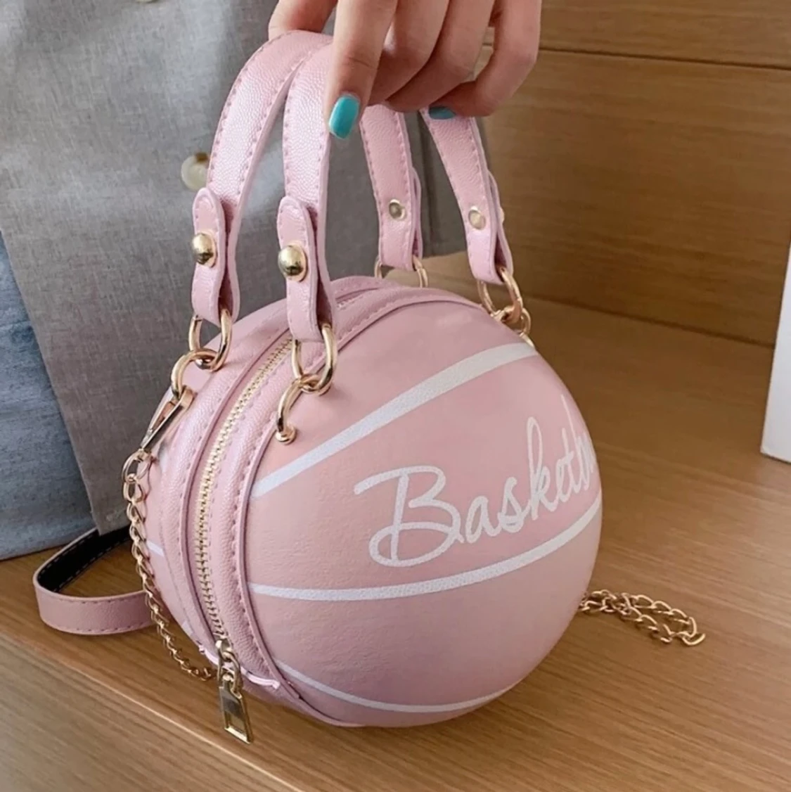 Rosa basketbollväska   - 91