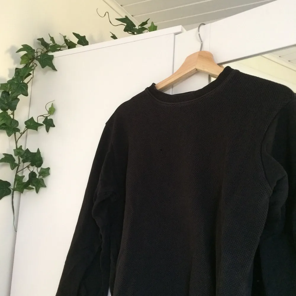 Säljer denna fina svarta tröja ifrån Pull&Bear som är perfekt nu till lite kyligare väder<3 priset är exklusive frakt. Om det är något ni undrar över ställ en fråga eller kolla gärna min profil🍃. Tröjor & Koftor.