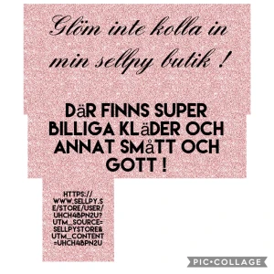 Allt säljes super billigt  - Gå in på min sellpy butik  ,  Ja säljer jätte billiga kläder ifrån sellpy ! Kolla in deras sida !:) ja kan även sänka priset om ni är intresserade av något speciellt  Allt ifrån dam kläder i L till xs och barnkläder !  Dessutom har jag inredning också !  https://www.sellpy.se/store/user/uHcH4BPn2U?utm_source=sellpystore&utm_content=uHcH4BPn2U  Skik: Nytt