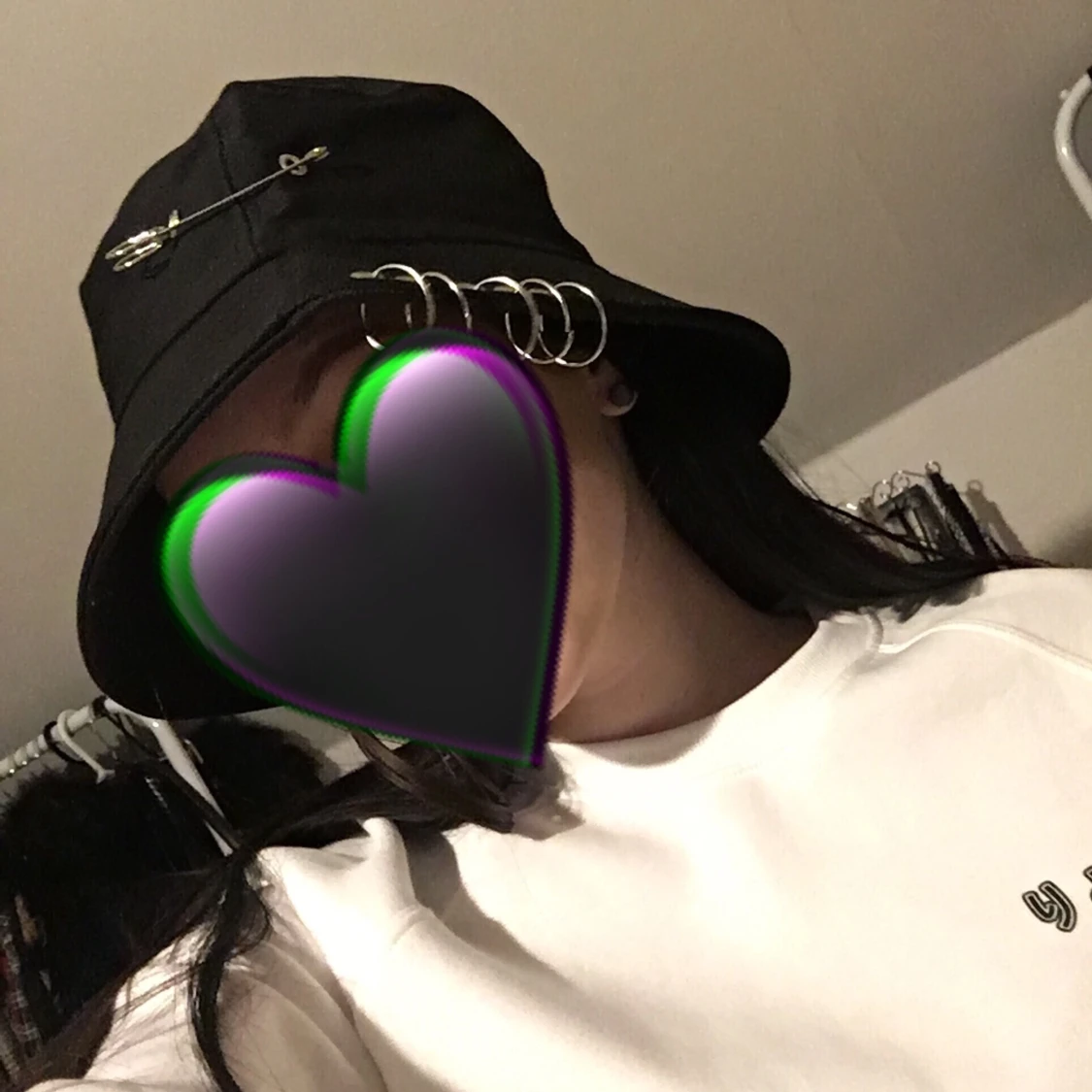 Edgy bucket hat / fiske hatt - 90