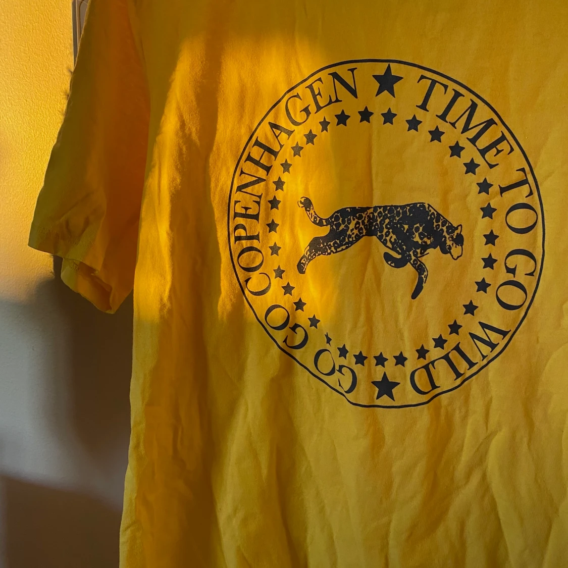 JUST, gul t-shirt - 90