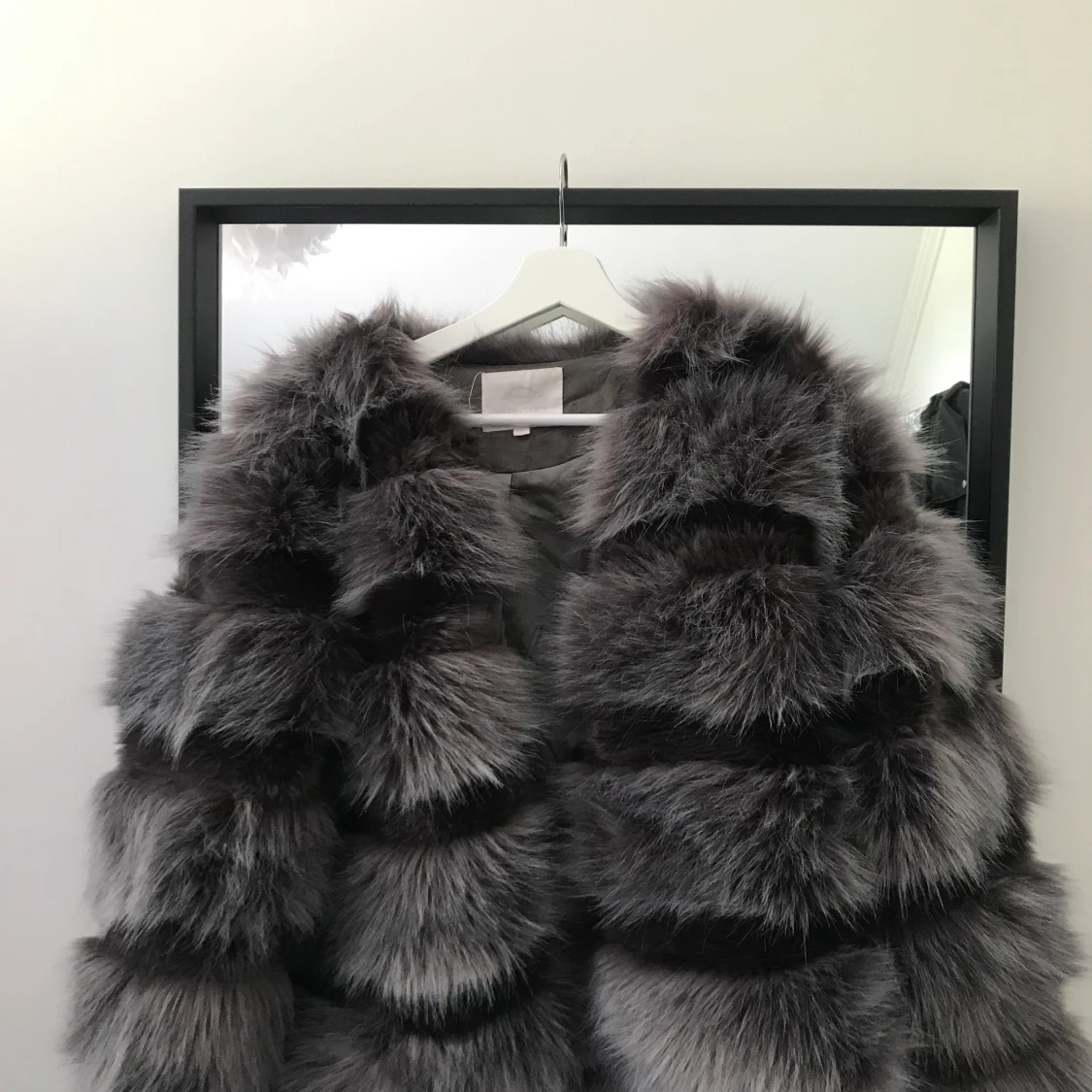 Fake päls jacka storlek m