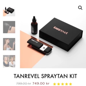 Tanrevel spraytan kit  - Använt en gång, hela kittet med maskin, färg och laddare. 
