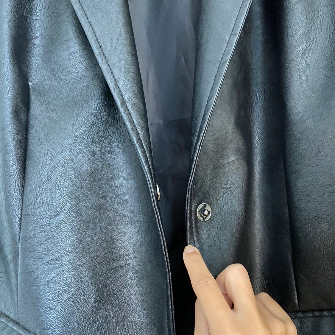 Läderkavaj/läderjacka  - 91