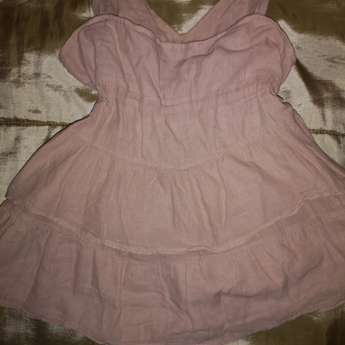 Rosa linne med volanger one size - 90