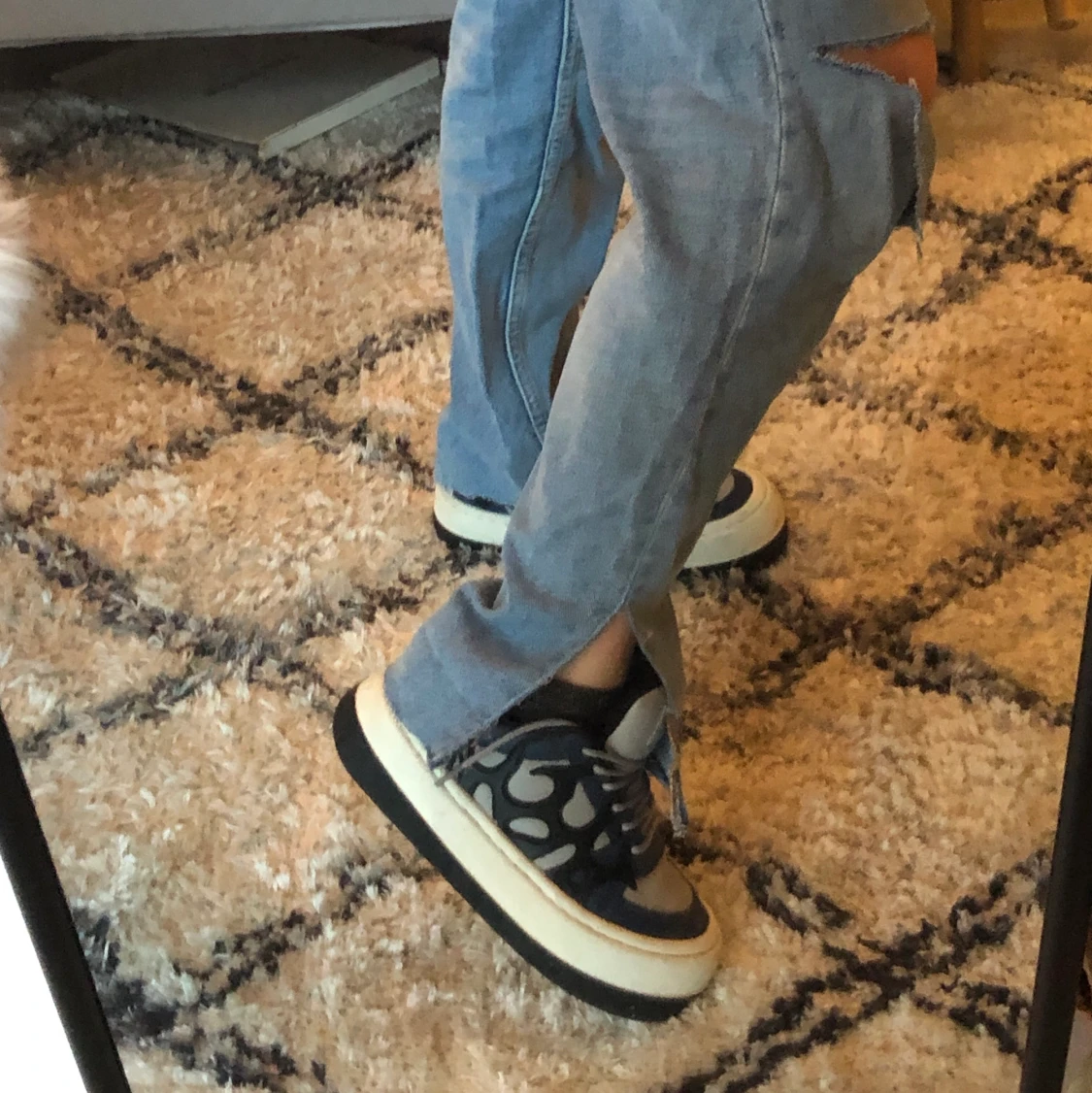 Jeans med slits - 90