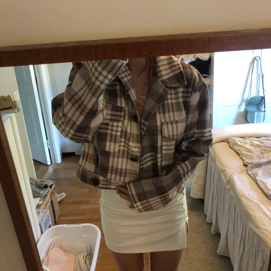 Rutig jacka från BOOHOO