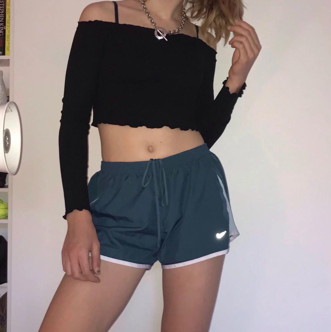 Svart off shoulder tröja đ€