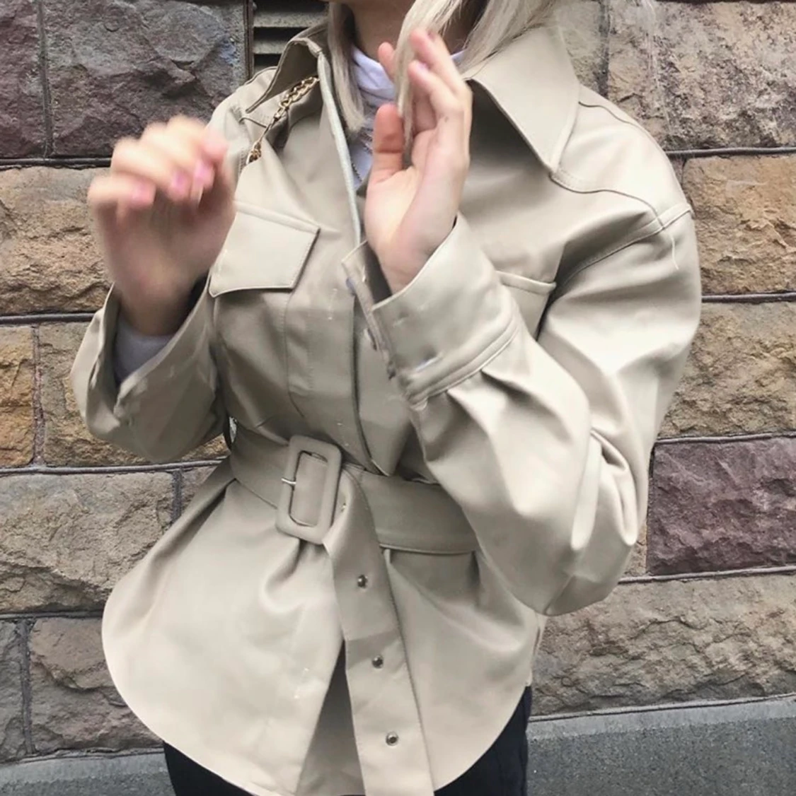 Jättefin kappa/jacka