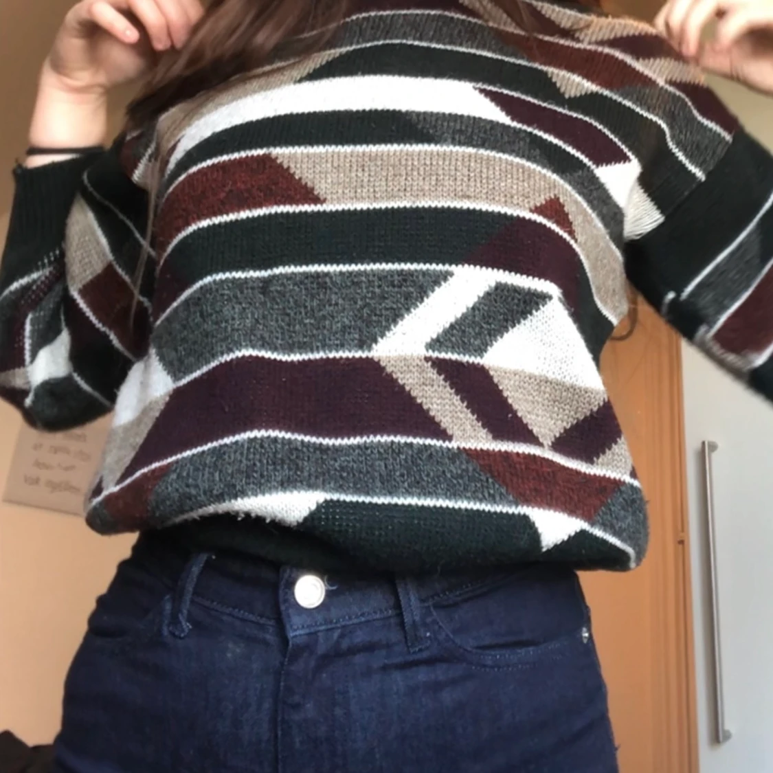 Retro stickad tröja - 90