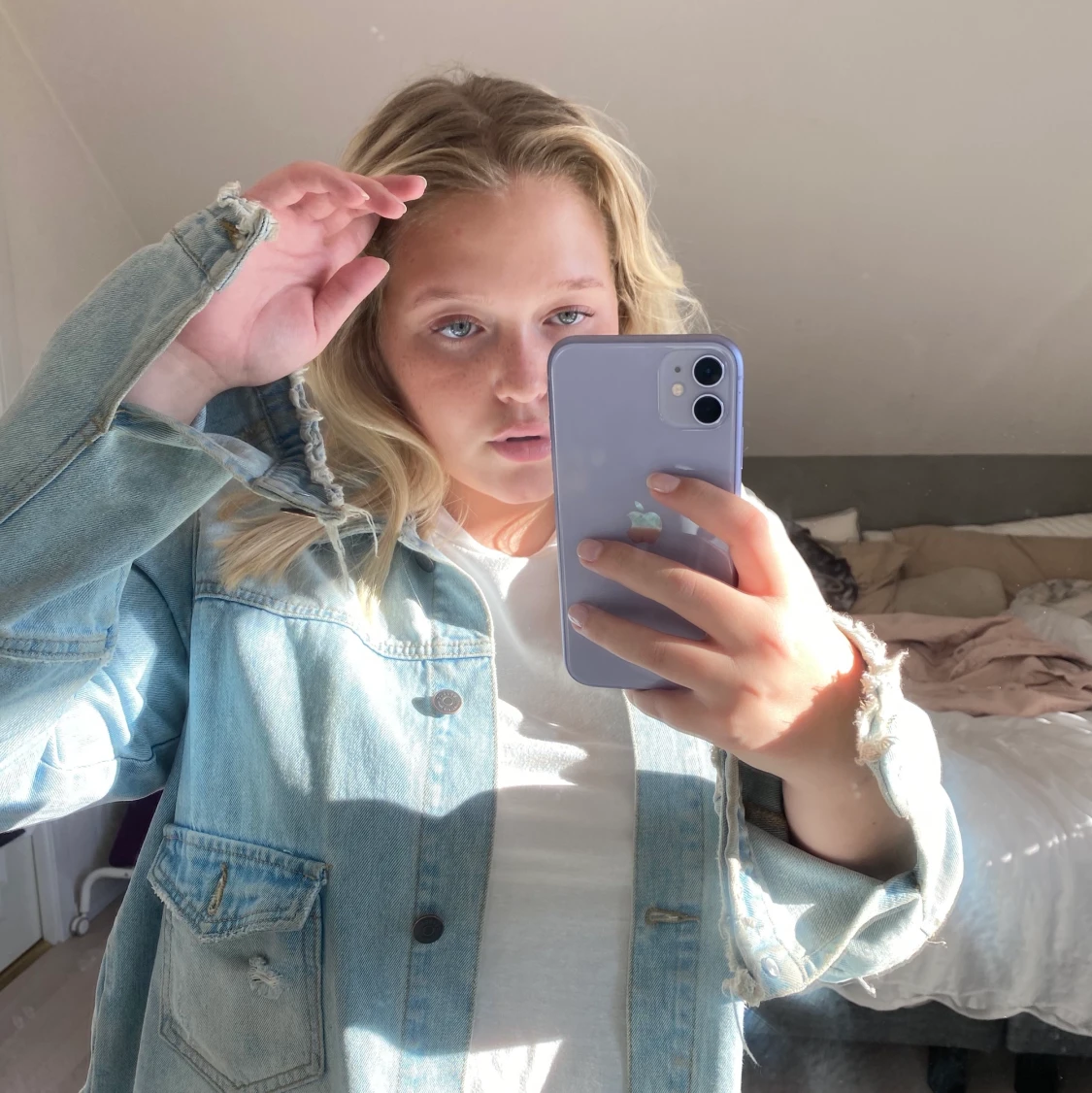 Object ljusblå jeansjacka 