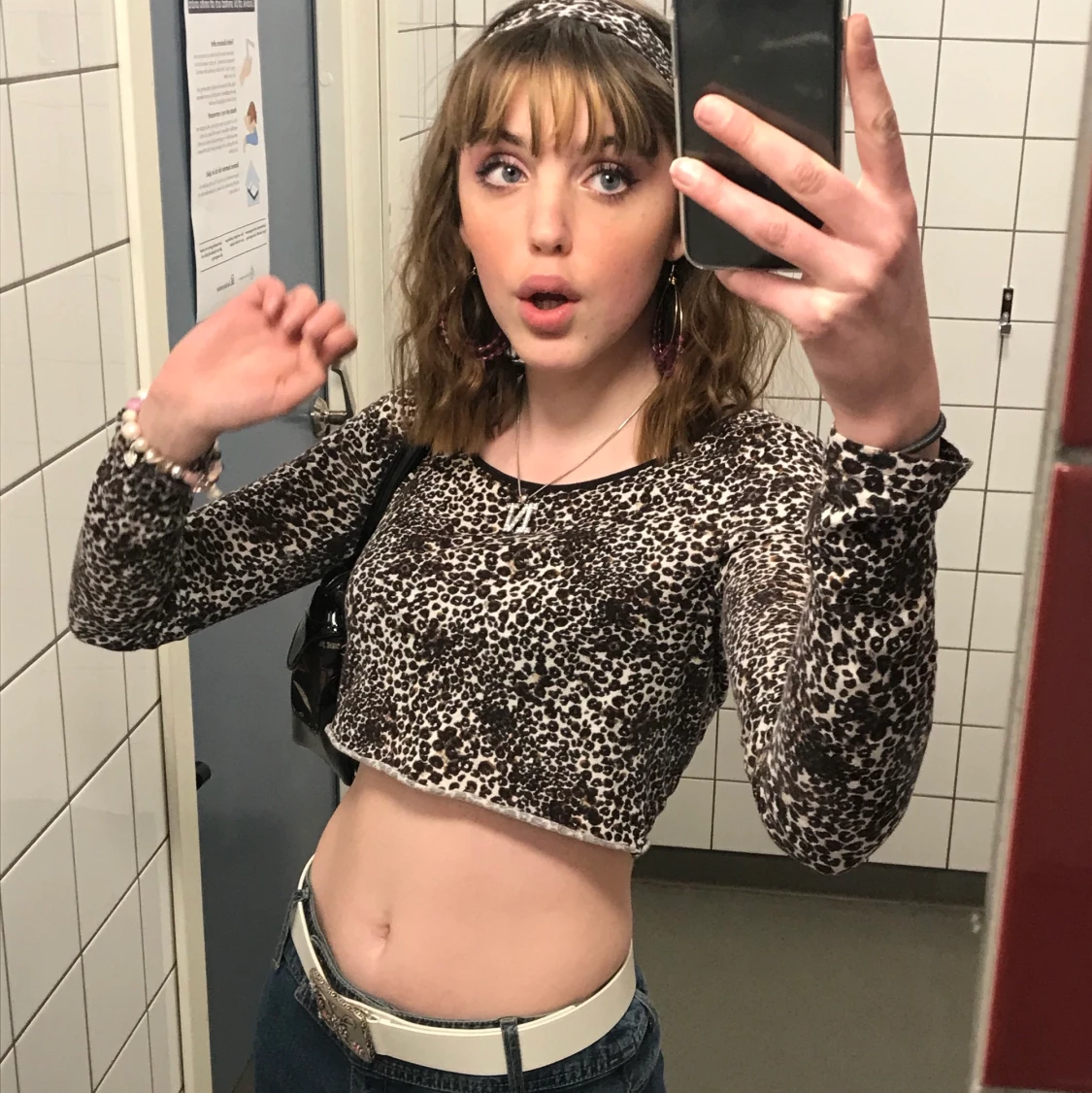 croppad leopard tröja 🐆