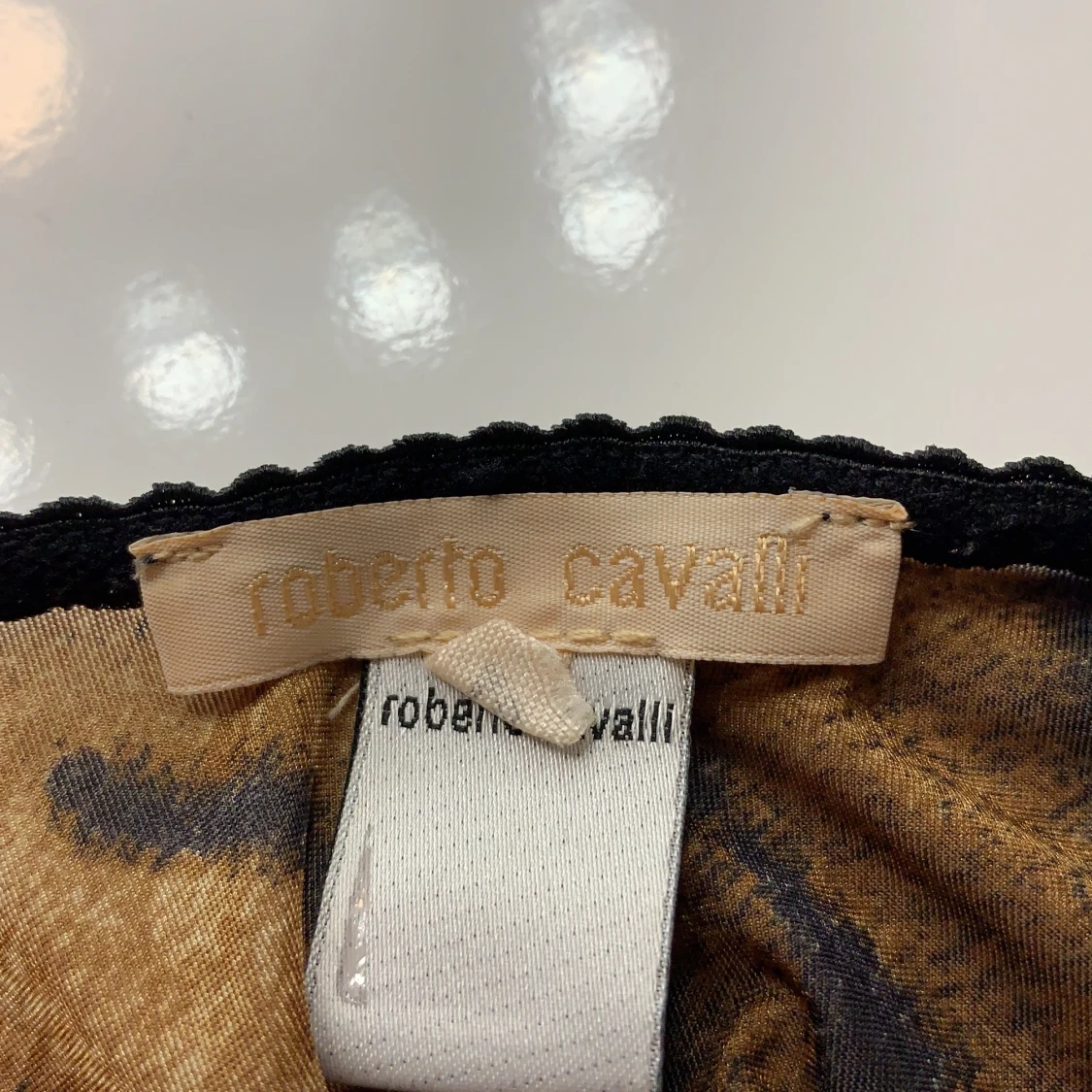 Animal Printed Y2K mesh top - 90