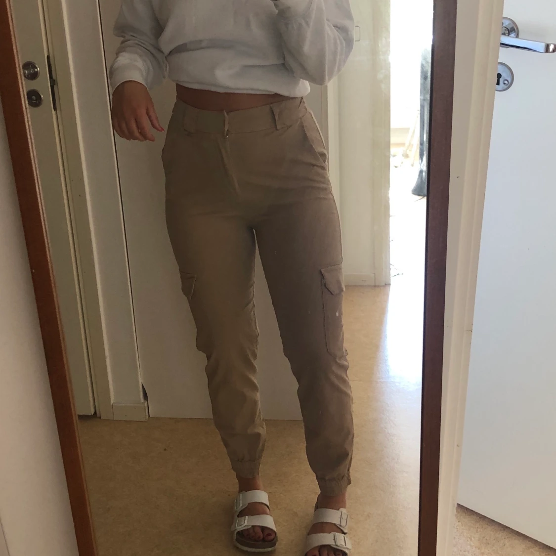 Beigea cargopants, Pull&Bear