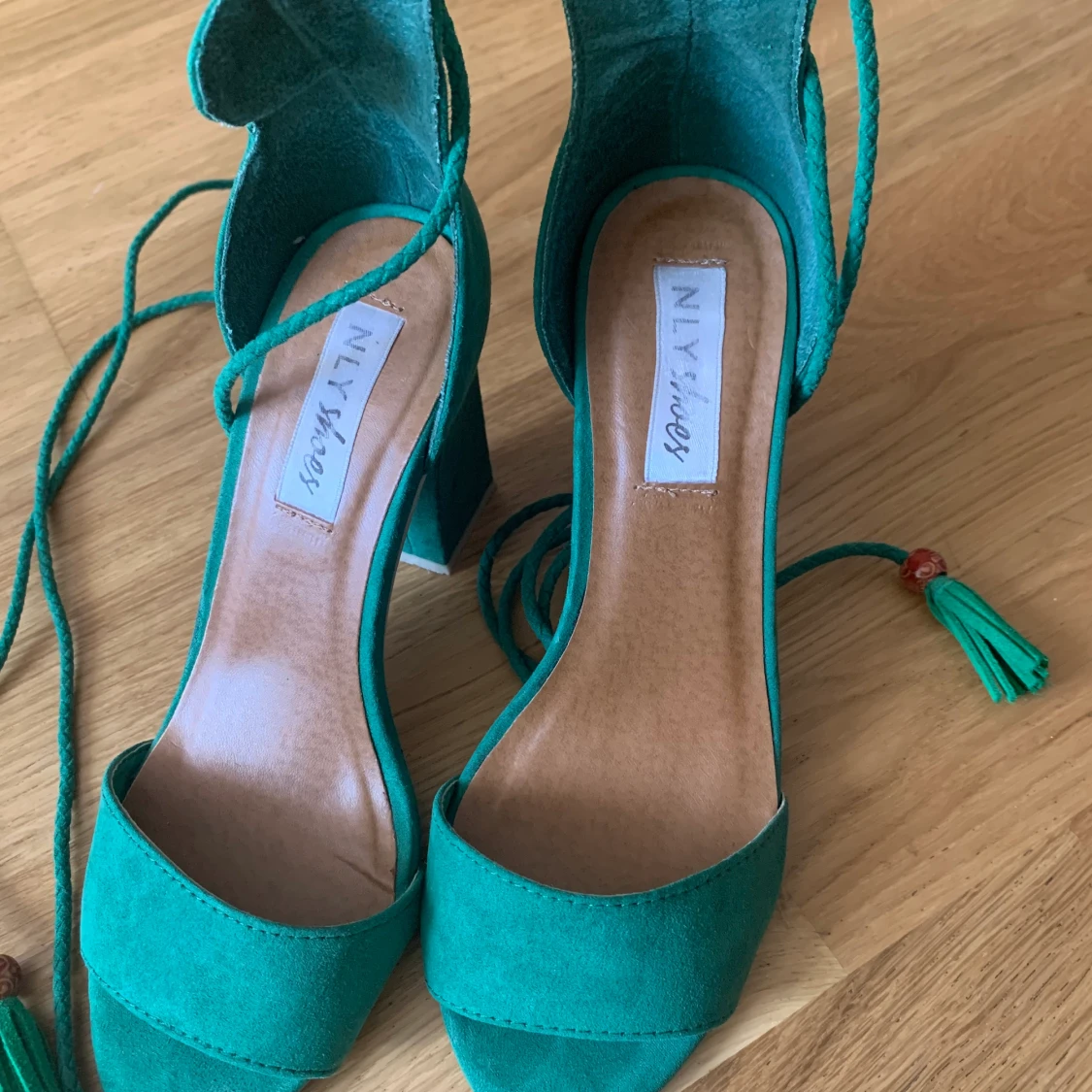 Snygga mocka High hele sandaler - 90