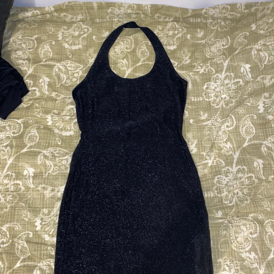 Halter neck glitter klänning  - 91