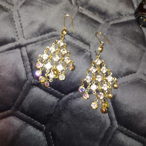 Örhängen perfekta till festen! - Osäker på materialet eller var jag köpte dem, de är nickel fria iallafall 💖