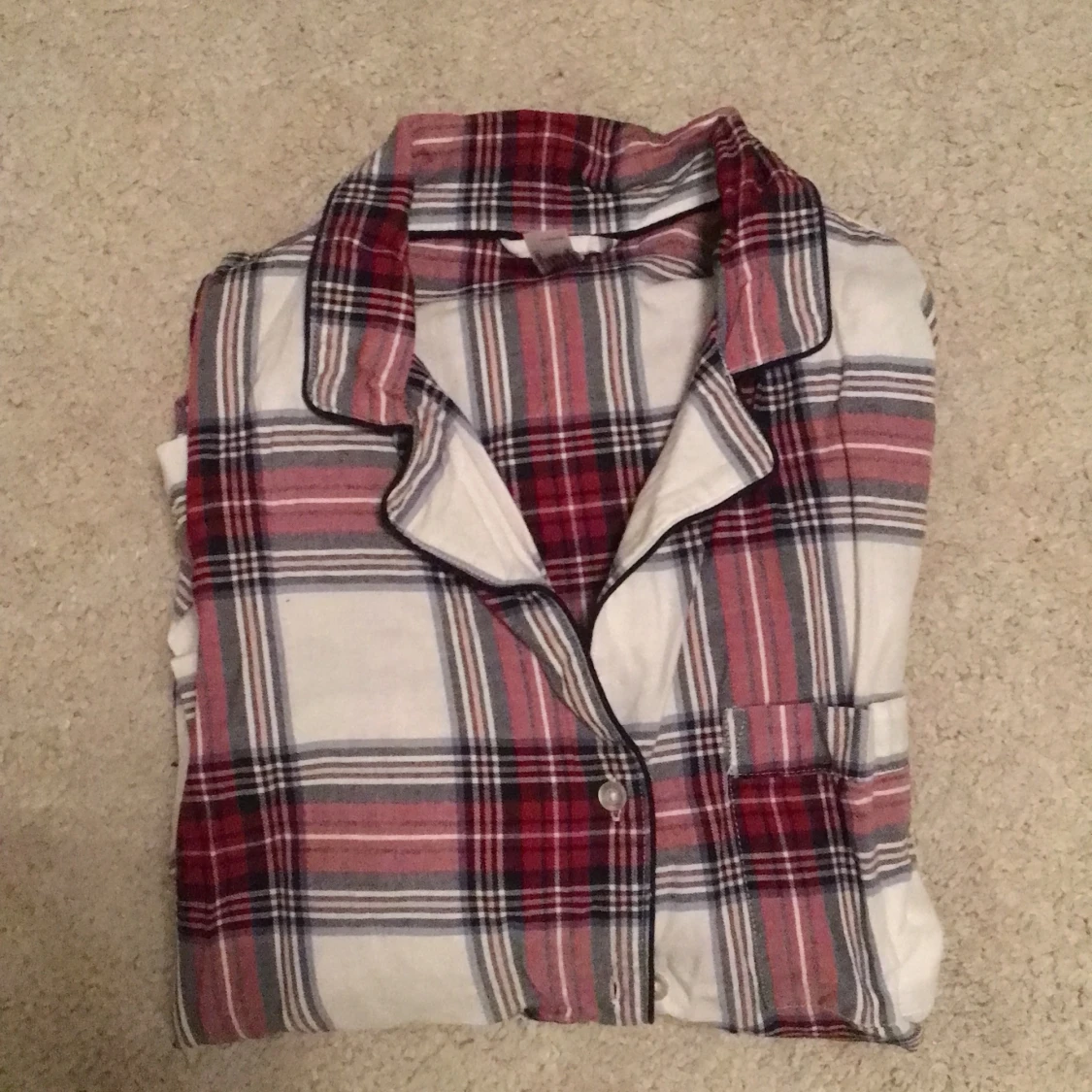 Rutig flanell pyjamas