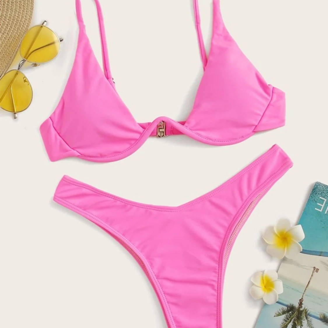Jättesnygg rosa bikini