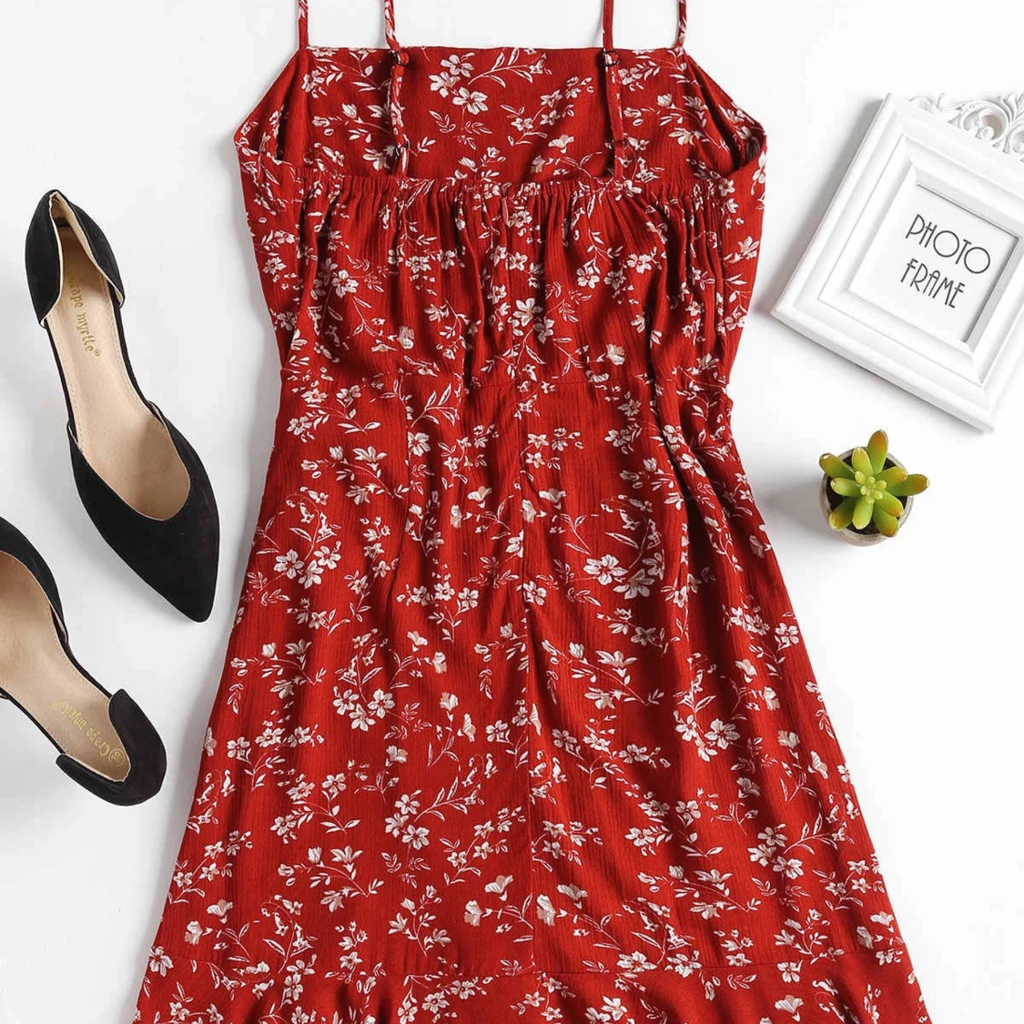 Blommig klänning - 90