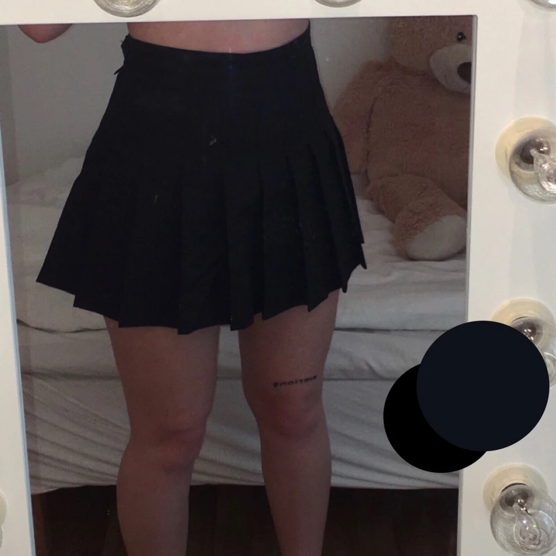 Mörkblå American Apparel kjol / strl S