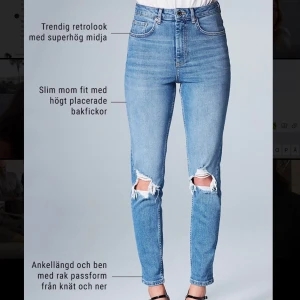 Jeans  - Säljer mina supersnygga jeans i modellen ”Leah” från Gina tricot. Storlek 40 men passar mig som har 38 i allt. Köparen betalar frakt 63kr. Nypris 499.