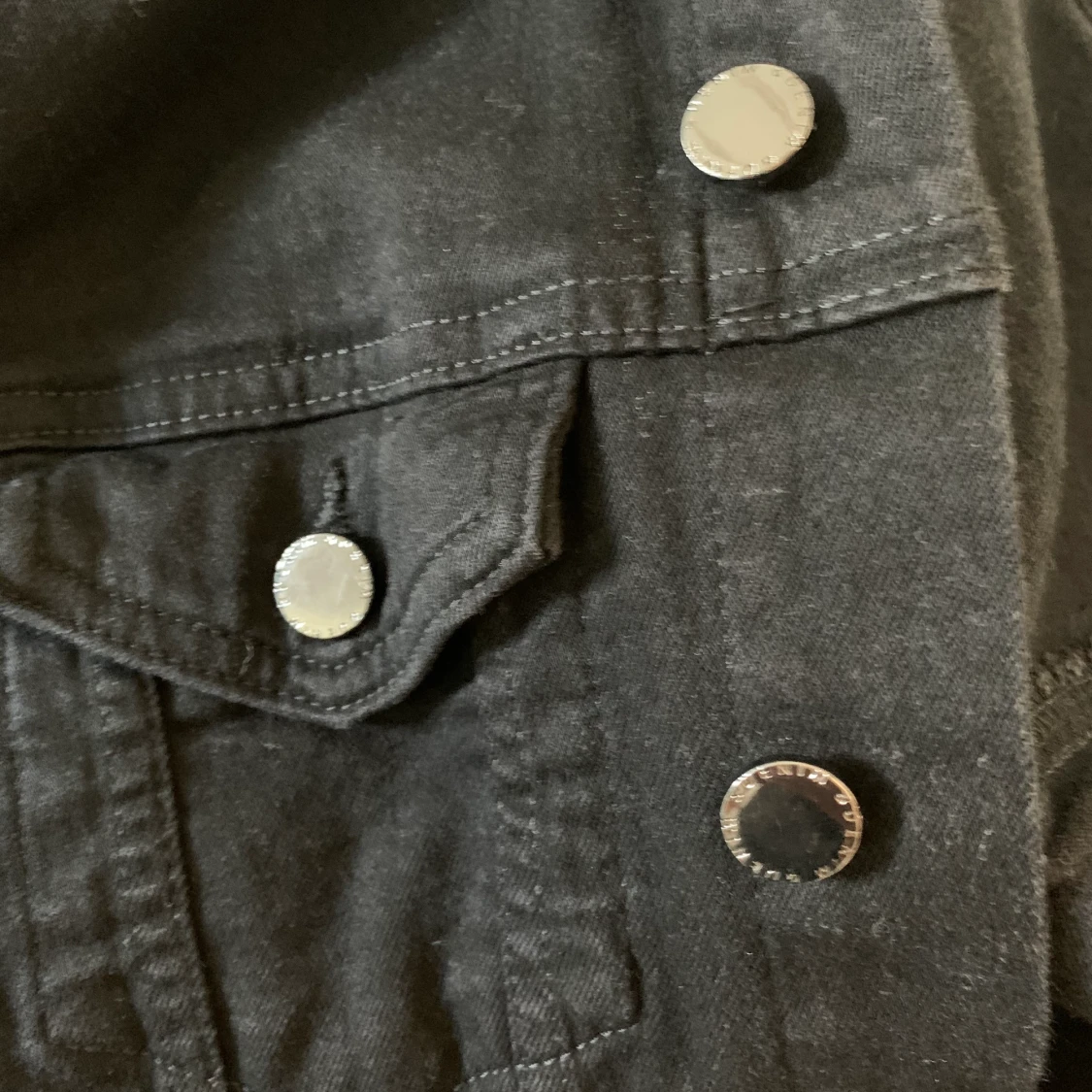 Svart jeans jacka - 90